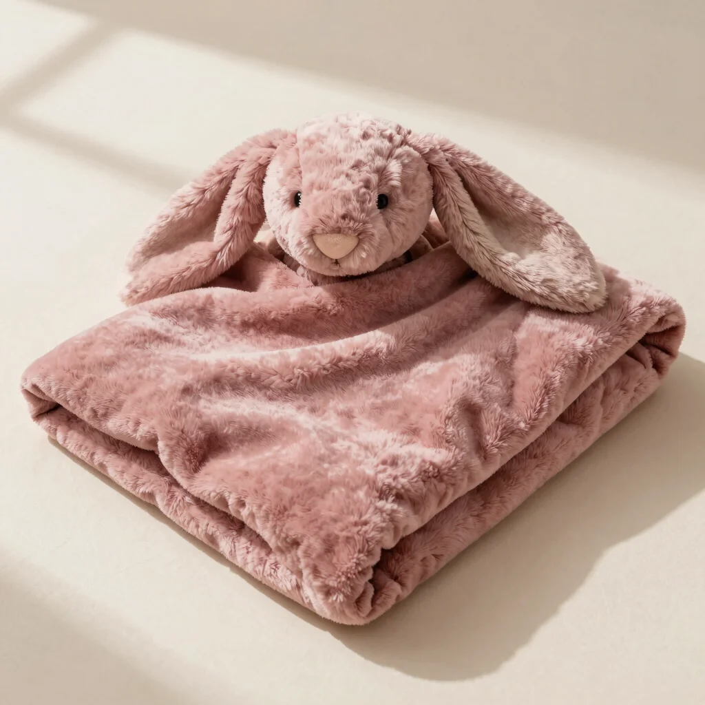 Velvet Soft Bunny Comfort Blanket