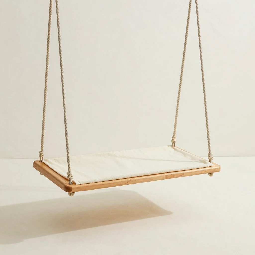 Classic Canvas & Wooden Tree Swing