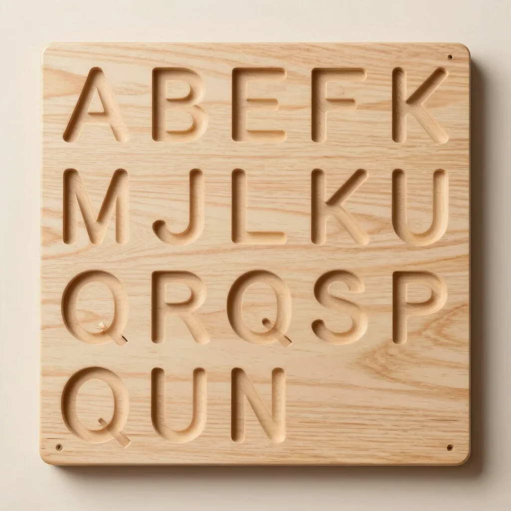 Tactile Wooden Alphabet Tracing Board